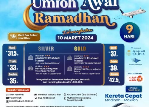 UMROH AWAL RAMADHAN MARET 2024 / 1445 H